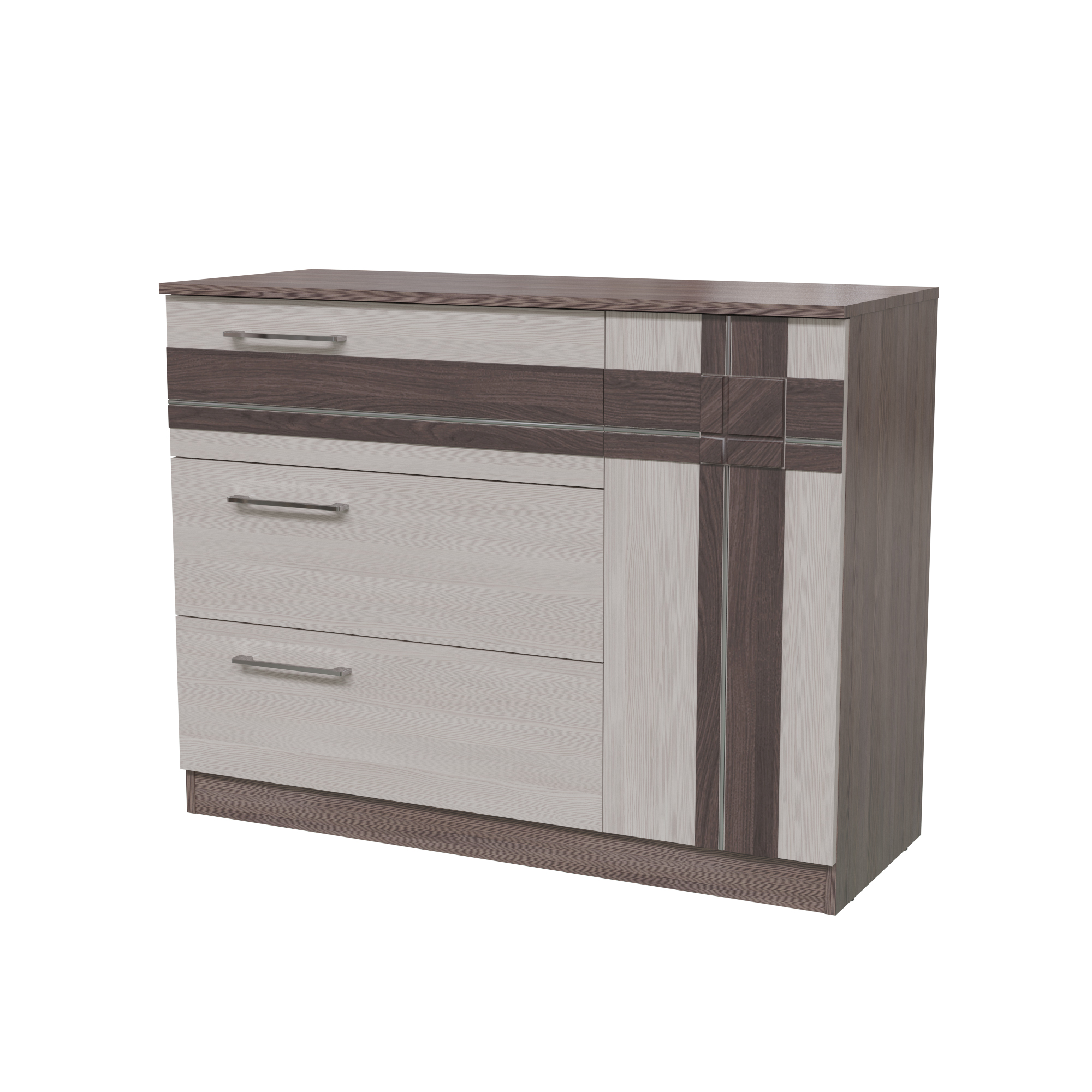 Комод с тремя ящиками "Презент" 4-4422 бодега темный/светлый купить за ...