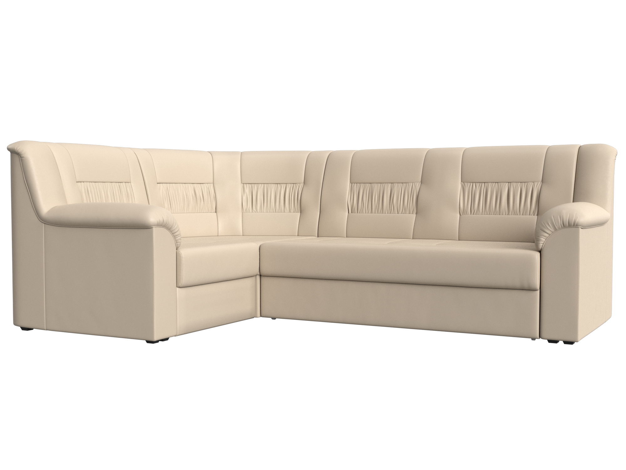 Диван-кровать угловой "Карелия" экокожа бежевая купить в Санкт ...