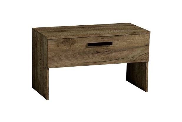 Тумба "Натура 88", Дуб табачный craft (крафт)/черный