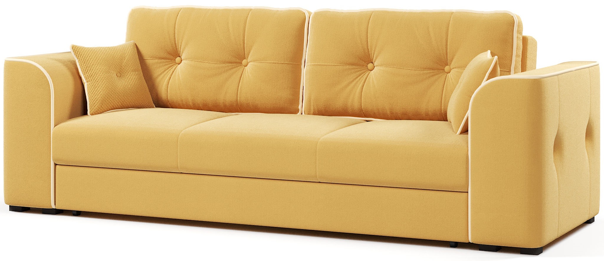 Диван-кровать "Норвак с кантом" велюр Max Yellow 27 купить за 32850 руб ...