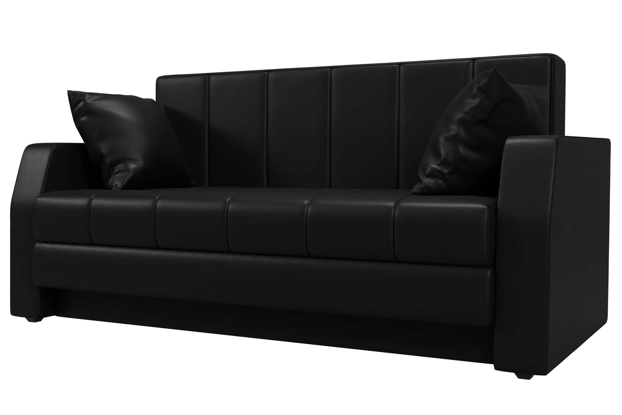 Диван-кровать "Малютка" экокожа черная, 28050 купить в Санкт-Петербурге ...