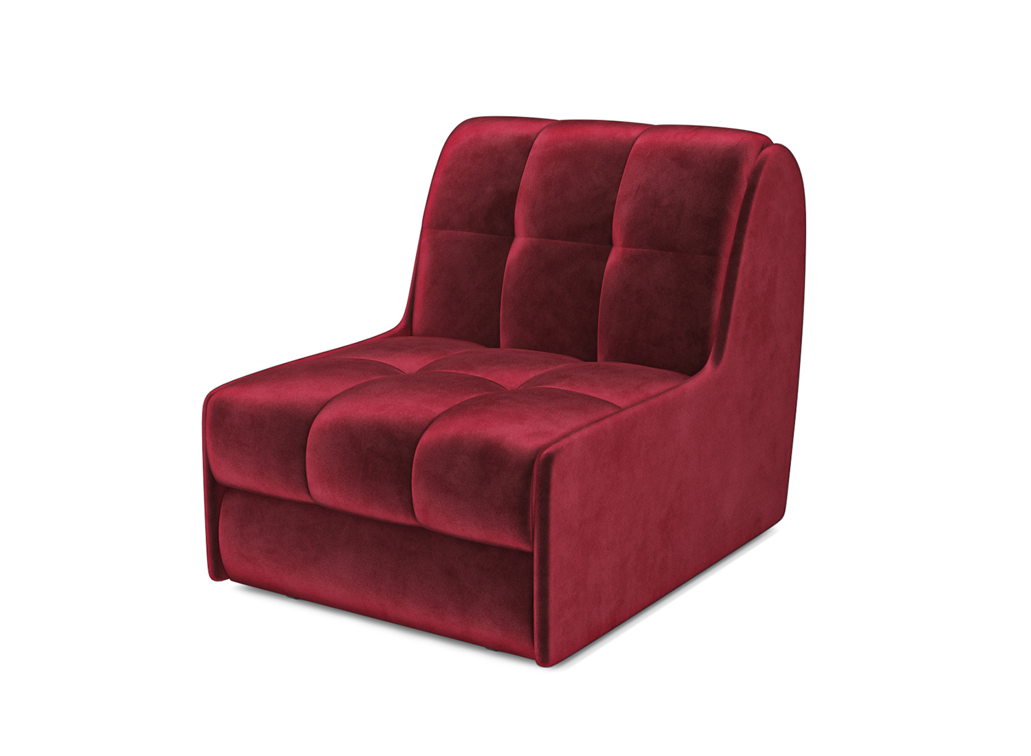 Кресло-кровать "Барон №2" бархат красный Star velvet 3 Dark red купить ...