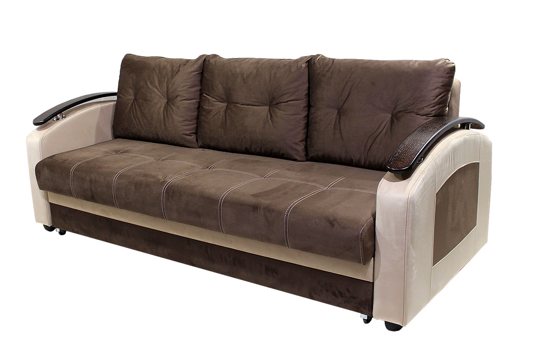 Диван-кровать "София" феникс дарк браун/феникс милк купить за 40690 руб ...