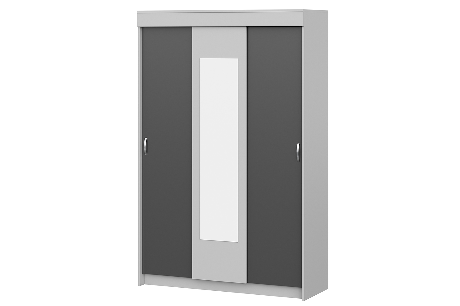 Шкаф-купе трехстворчатый "Бассо" серый, антрацит купить в Санкт ...