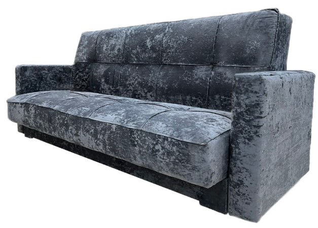 Диван-кровать "Доступный Жасмин" серый микровелюр Барс, брак