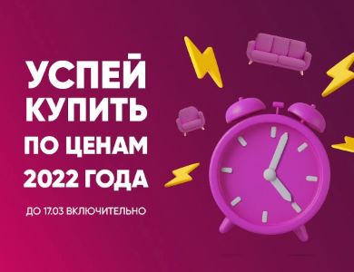 Успей купить по ценам 2022 года