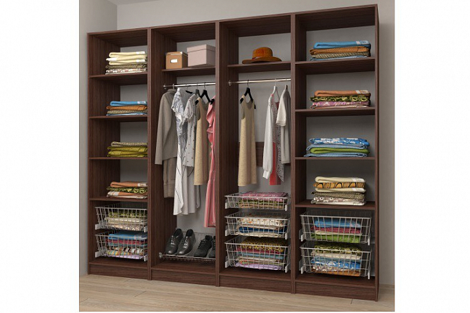 Гардеробная композиция "Венди" №8 без задней стенки