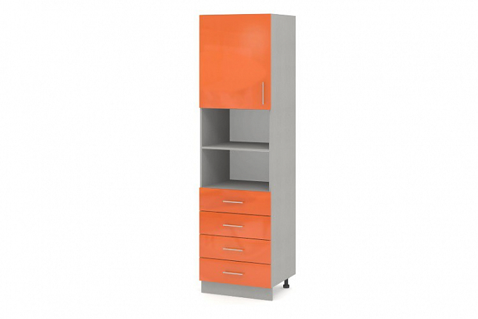 Пенал 1 дверный 4 ящика с полкой "Палитра" (КП.005.500-02)