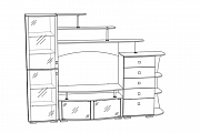 Стенка Нота-16 (без шкафа)