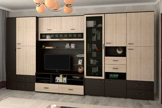 Стенка "Азалия-11" ЛДСП пескоструй