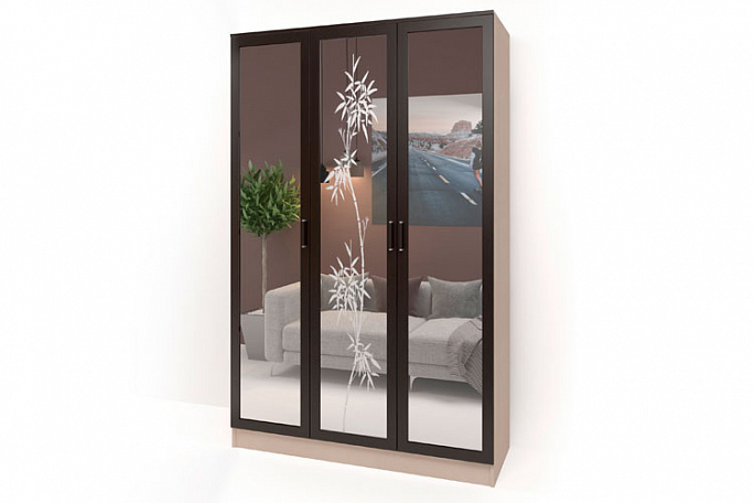 Шкаф трехстворчатый "Стайл Люкс-ТЗ" 3(22)