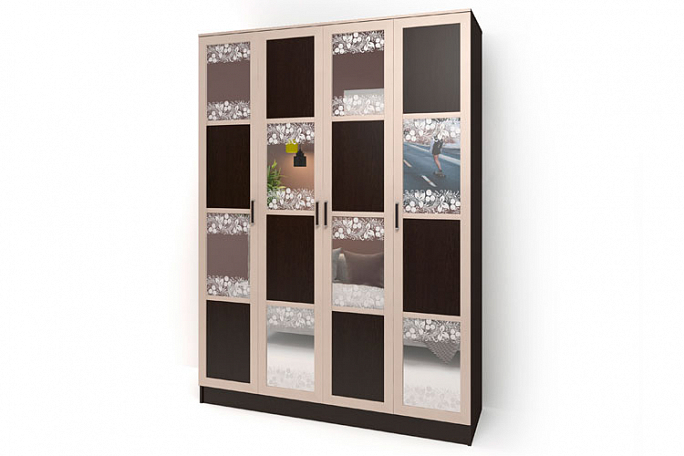 Шкаф четырехстворчатый "Стайл Люкс-Ч" 4(26)