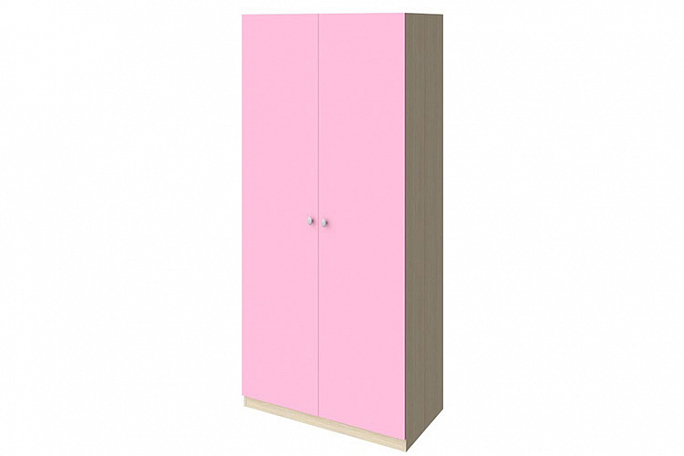 Шкаф "Астра 45" дуб молочный, розовый
