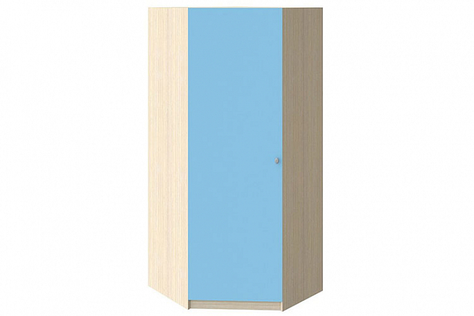 Шкаф угловой "Астра" дуб молочный, голубой