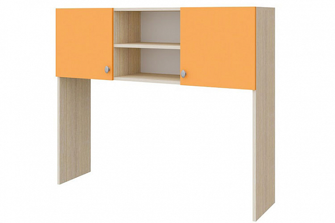Надстройка для стола "Астра" дуб молочный, оранжевый