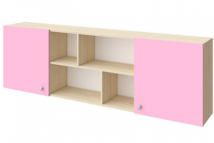 Полка "Астра" дуб молочный, розовый