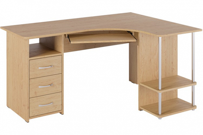Стол компьютерный "С-237", ольха темная