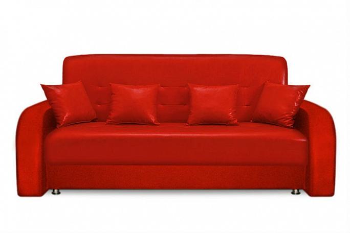 Диван-кровать "Престиж" экокожа, красный