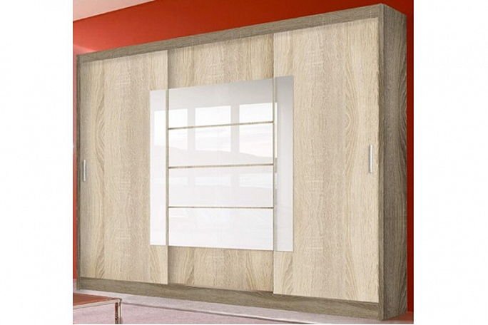 Шкаф-купе 3-х створчатый "Эконом-5" Лакобель