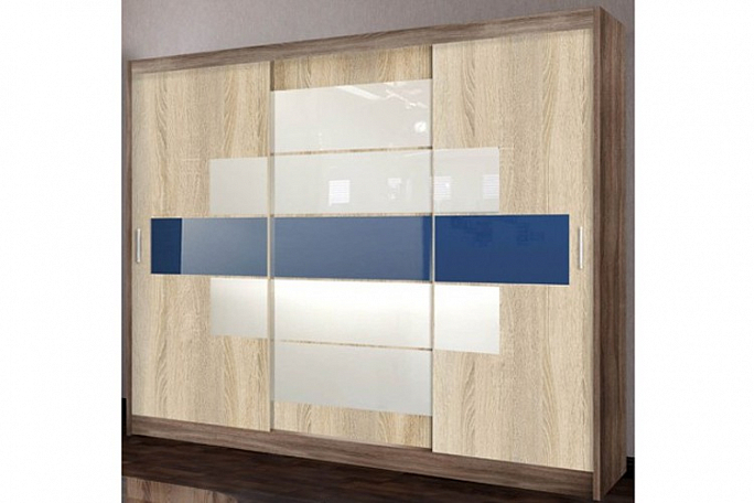 Шкаф-купе 3-х створчатый "Эконом-7" Лакобель