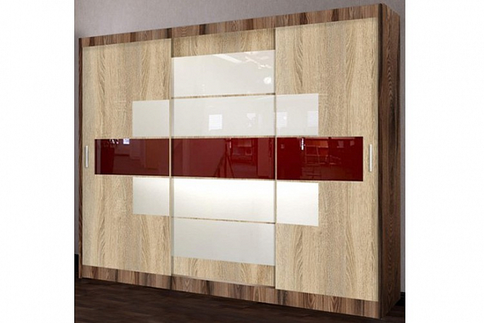 Шкаф-купе 3-х створчатый "Эконом-23" Лакобель