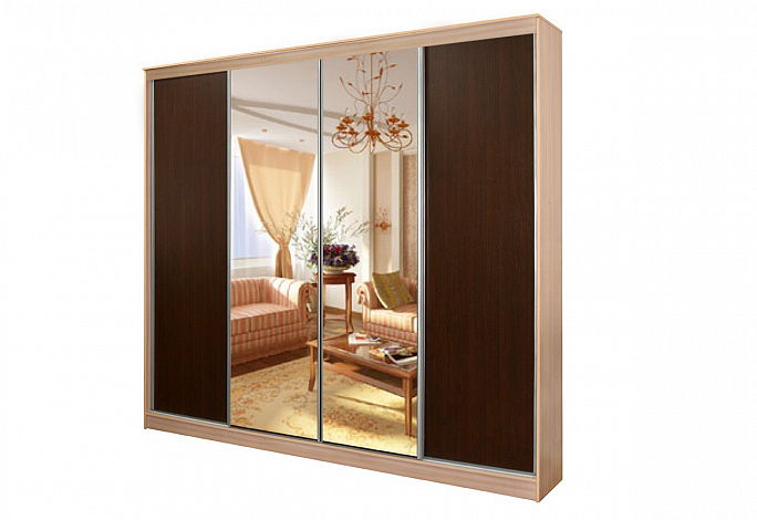 Шкаф-купе "Альянс" четырехстворчатый