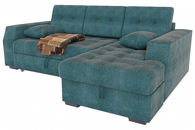 Диван угловой "Эвелина" Грин Лайт дельфин