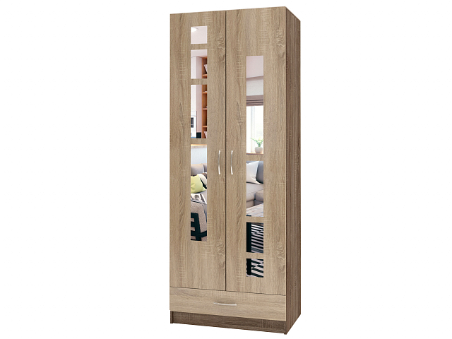 Шкаф распашной двухстворчатый "Лайт Люкс" Д-47