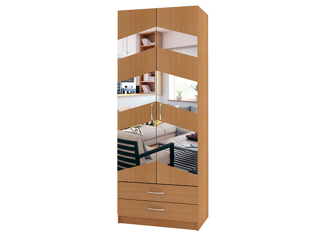 Шкаф распашной двухстворчатый "Лайт Люкс" Д-58