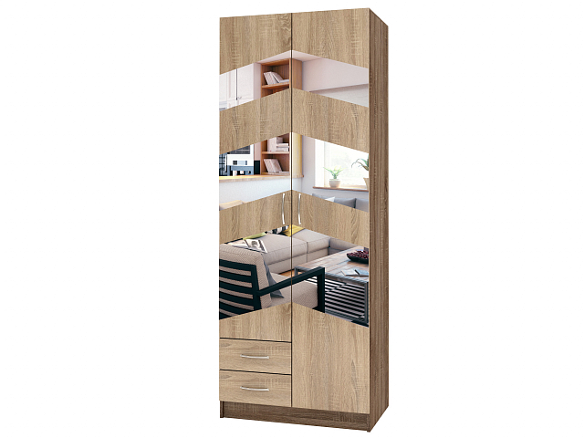 Шкаф распашной двухстворчатый "Лайт Люкс" Д-59