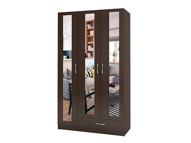 Шкаф распашной трехстворчатый "Лайт Люкс" Т-23