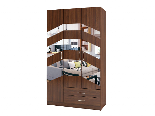 Шкаф распашной трехстворчатый "Лайт Люкс" Т-53