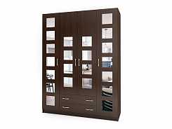 Распашной шкаф c ящиками четырехстворчатый "лайт люкс" ч-31