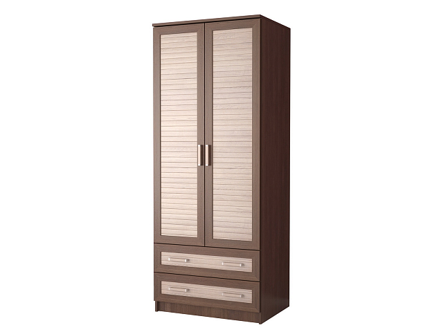 Шкаф двухстворчатый распашной "ДР-3" рейка