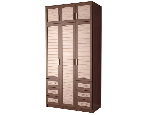 Шкаф трехстворчатый распашной "Т-17" рейка