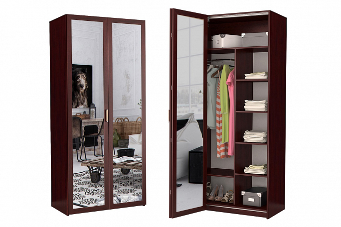 Шкаф гармошка "Дегар Д2 М" зеркало