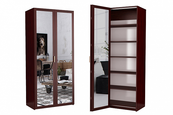 Шкаф гармошка "Дегар Д6 М" зеркало