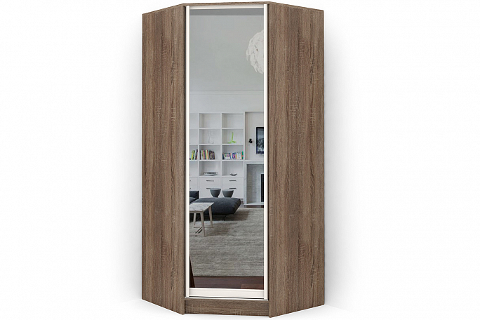 Шкаф угловой "Версаль" распашной Б\П Зеркало, с ящиками