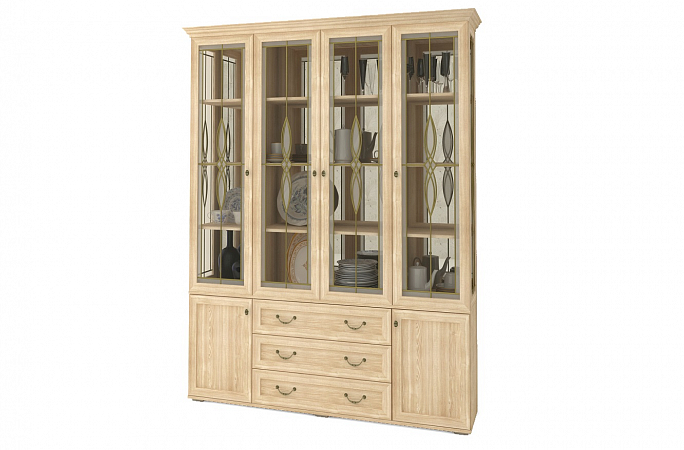 Шкаф "Витраж-10" витражные стекла