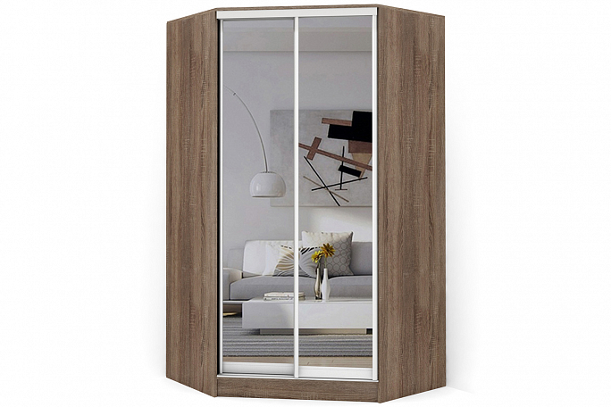 Шкаф-купе угловой "Версаль" Б\П\Б зеркало