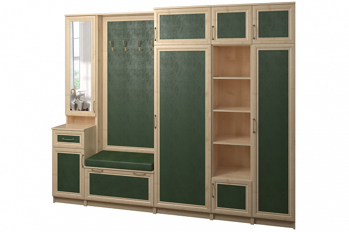 Прихожая "Джесси 26" кожа, гладкое панно