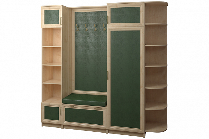 Прихожая "Джесси 18" кожа, гладкое панно