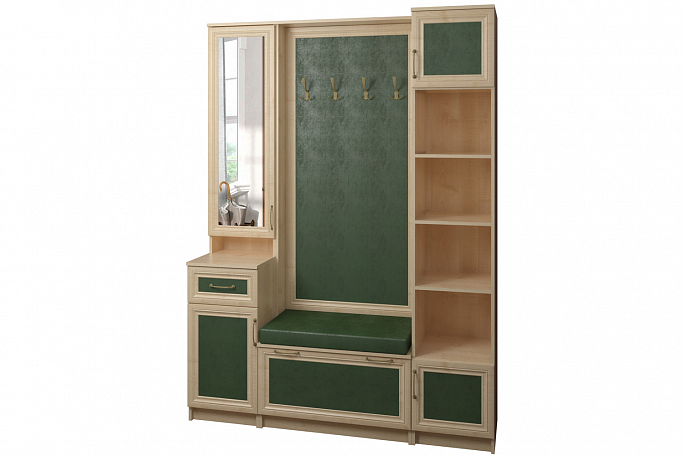 Прихожая "Джесси 14" кожа, гладкое панно