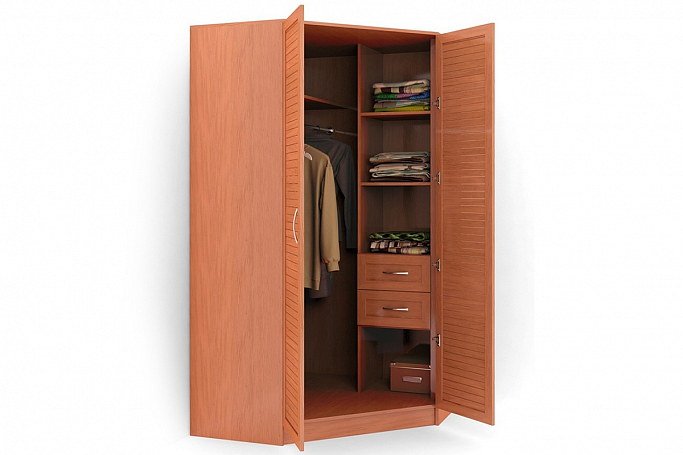Шкаф двустворчатый "Угол-2Р" распашной с ящиками