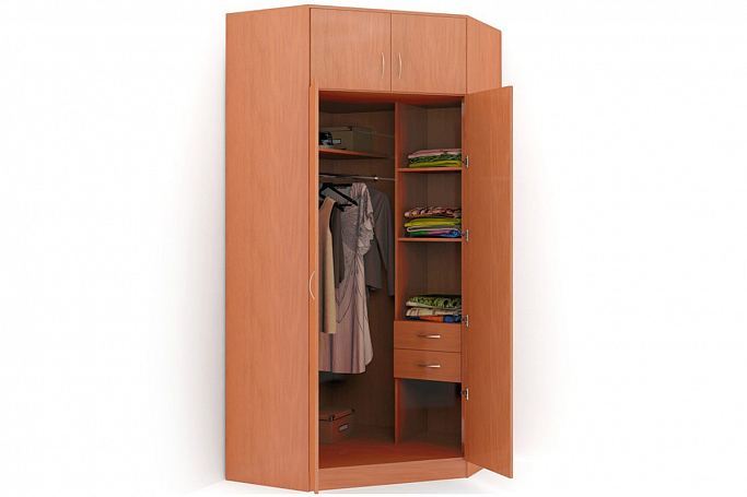 Шкаф двустворчатый "Угол+А 2.3Л+ящ" распашной