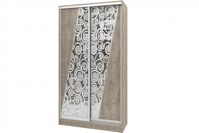 Шкаф-купе "Аурум 10" пескоструй