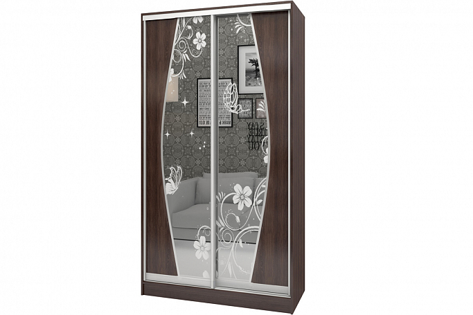 Шкаф-купе "Аурум 9" пескоструй