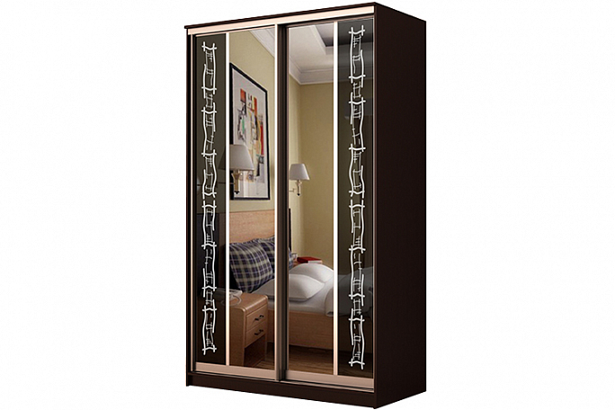 Шкаф-купе "Лагуна 46" пескоструйный рисунок