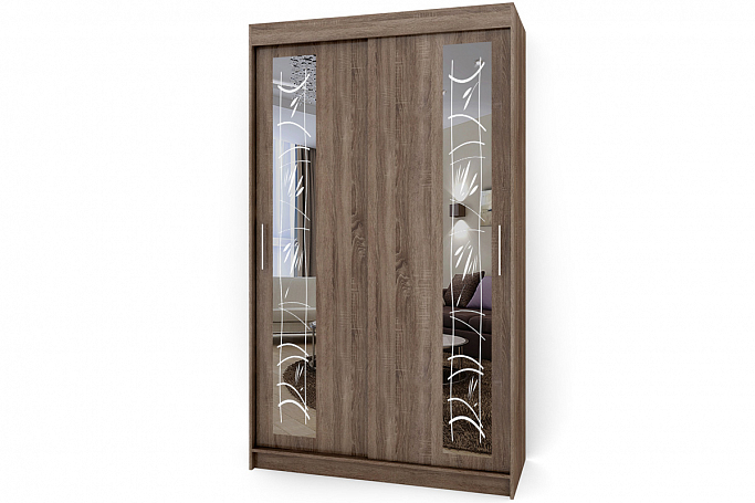 Шкаф-купе "Миллениум 2-15" пескоструй