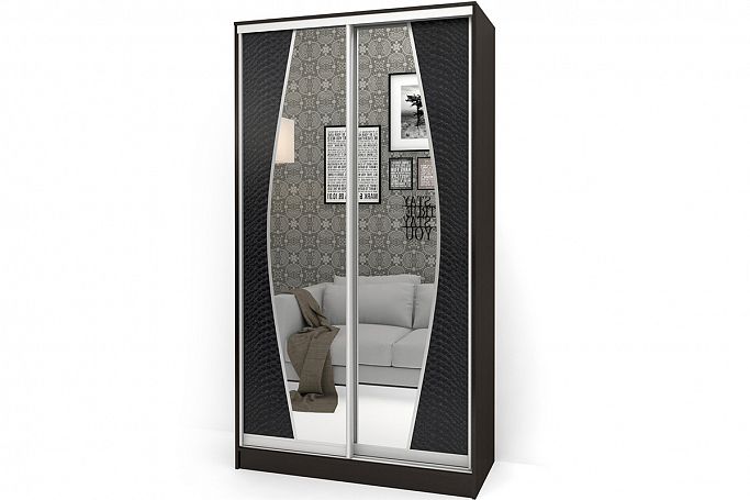 Шкаф-купе "Аурум 9" кожа